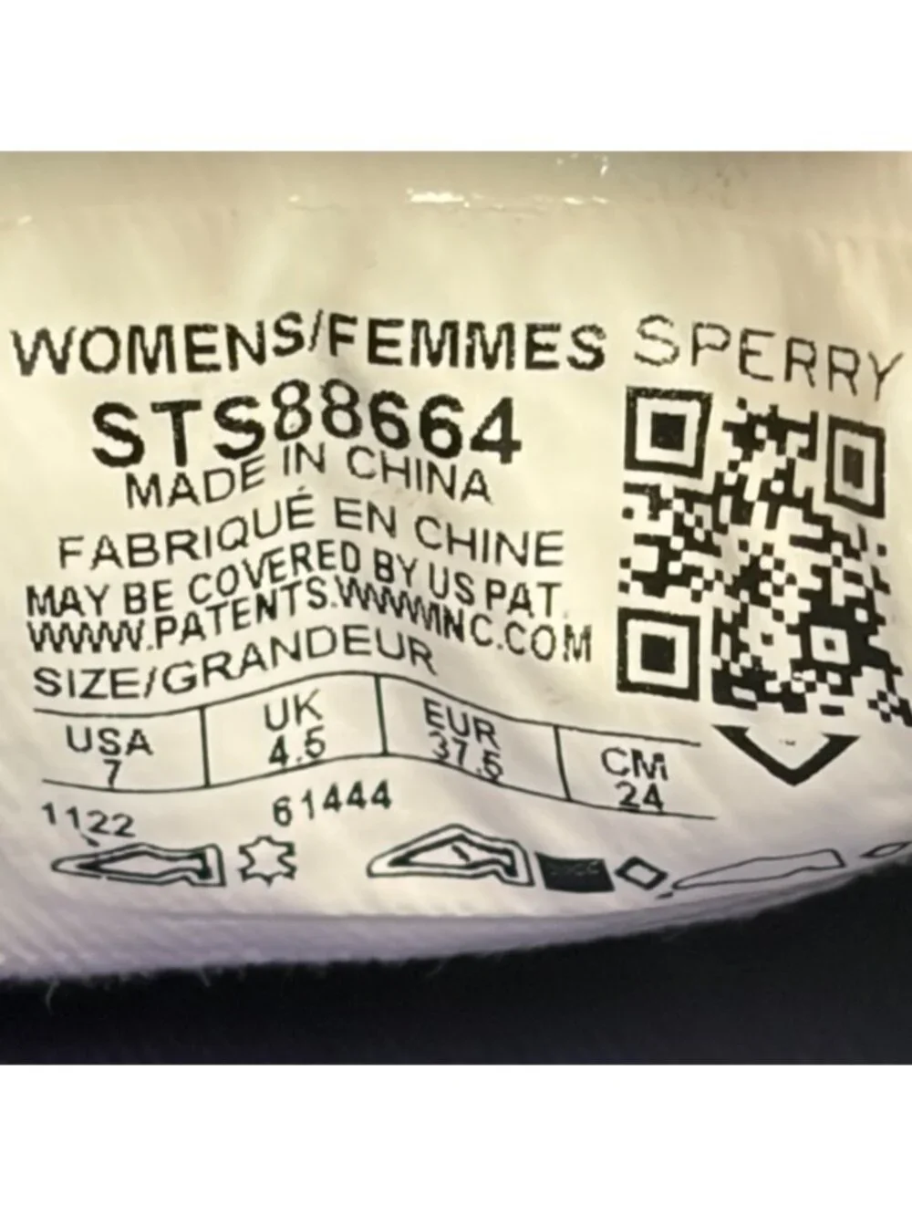 Sperry Crest Twin Gore Womens Size 7 White Perforated Leather Slip On Shoes